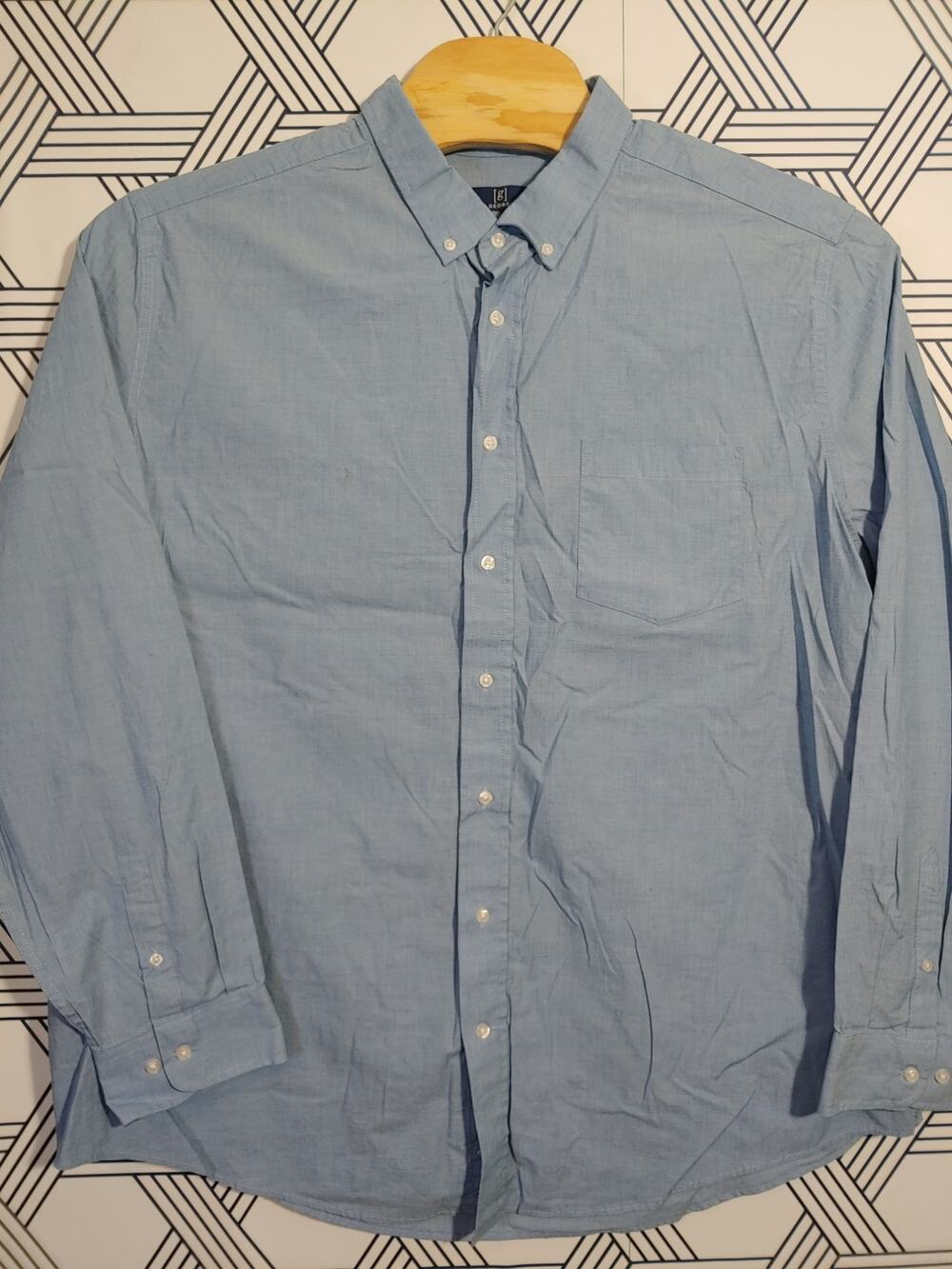 George Mens Button Front Size 3XL